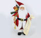 Dekorativer Weihnachtsmann Rot aus Stoff 45cm Saint Nicholas