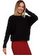 MOE M537 Damen Langarm Pullover Schwarz MOE537