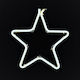 TnS Plastic Illuminated Christmas Decorative Pendant Star White