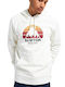 Burton Underhill Men's Sweatshirt with Hood and Pockets White