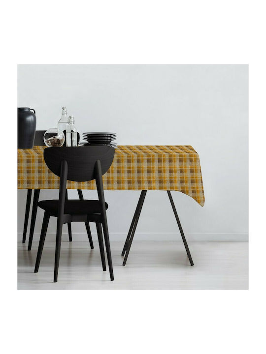 Mc Decor Кариран Устойчив на петна 185 Бежов 140x140бр