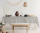 Mc Decor Καρέ Τραπεζομάντηλο Αλέκιαστο 11 Γκρι 140x140εκ.