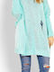 PeeKaBoo 30055 Women's Tunic Dress Long Sleeve with Hood Turquoise 114563