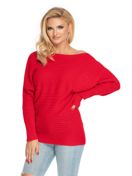 PeeKaBoo 70036 Women's Long Sleeve Sweater Red 146916