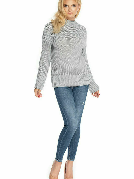 PeeKaBoo 70032 Women's Long Sleeve Sweater Gray 146919