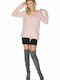 PeeKaBoo 30070 Women's Long Sleeve Sweater with Hood Pink 135299