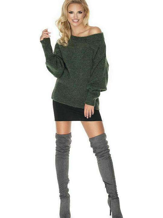 PeeKaBoo 30064 Damen Langarm Pullover Khaki 135320