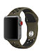 Wiwu Dual Color Sport Λουράκι Σιλικόνης Χακί (Apple Watch 42/44/45mm)