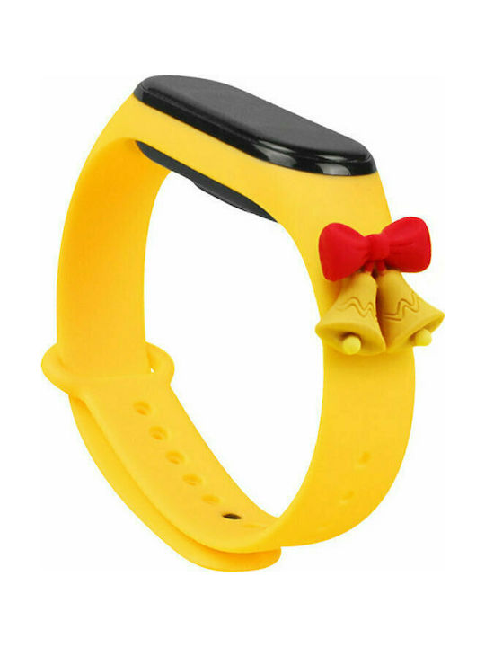 Hurtel Christmas Holidays Λουράκι Σιλικόνης Yellow Bells (Mi Smart Band 5/Mi Smart Band 6)