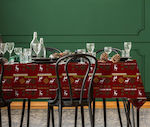 Mc Decor Christmas Tablecloth Fabric Red L240xW...