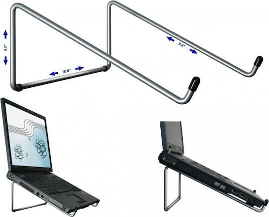R-Go Tools Steel Basic Βάση για Laptop έως 22" Ασημί