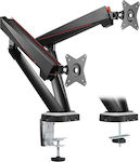 LogiLink Stand Desk Mounted for 2 Monitors up to 32" with Arm (BP0092)