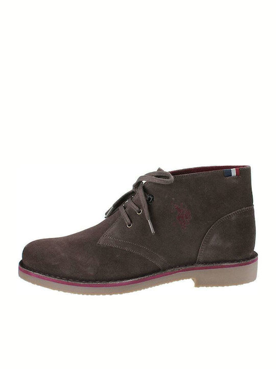 U.S. Polo Assn. Must Suede Καφέ Ανδρικά Μποτάκια