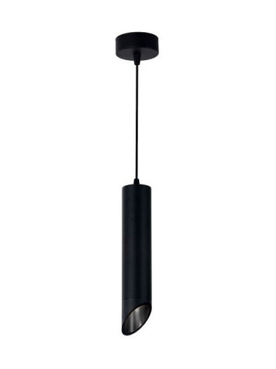 Optonica Lustră Negru cu Dulie GU10 6x30cm.