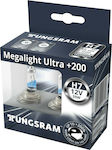 Tungsram Lămpi Autoturismului & Motocicletei Megalight Ultra +200% H7 Halogen 12V 55W 2buc