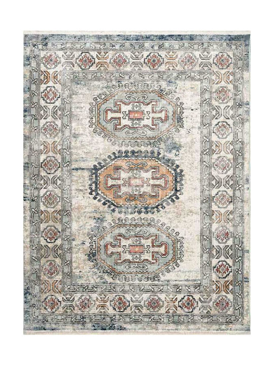 Carpet winter Bohemian 38473 Cream Aqua 1.65m X 2.30m