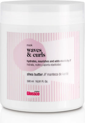 Glossco Professional Waves & Curls Masca de păr pentru Hidratare 500ml