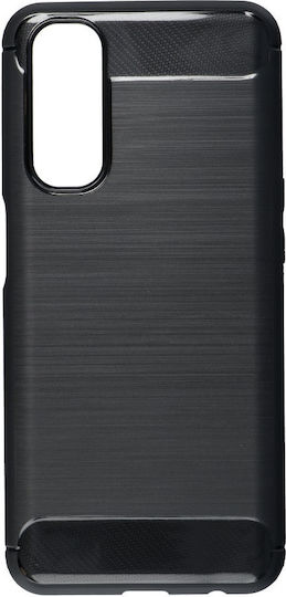 Forcell Carbon Back Cover Πλαστικό Μαύρο (Realme C21)