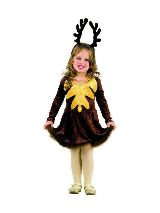 Kids Christmas Costume Deer Reindeer Brown