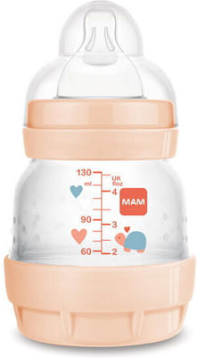 Mam Πλαστικό Μπιμπερό Easy Start Anti-Colic Forest Κατά των Κολικών με Θηλή Σιλικόνης για 0+ μηνών Πορτοκαλί Χελώνα 130ml