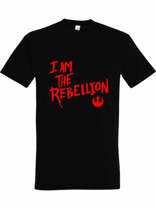 Tricou unisex " Eu sunt Rebeliunea, Star Wars ", negru