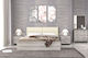 Set De Mobilier Pentru Dormitor Nr 6 Gri Deschis 150x200cm 5 Bucăți
