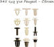 Car Plastic Clips 345 Pieces