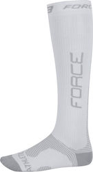 Force Athletic Pro Compression Fahrradsocken Weiße