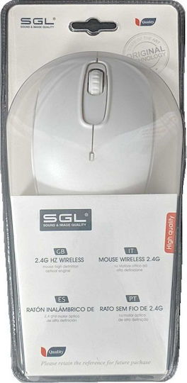 SGL K012C Ασύρματο Bluetooth Ποντίκι Λευκό