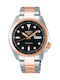 Seiko 5 Sports Ανδρικό Ρολόι 44.6mm Αυτόματο με Μεταλλικό Μπρασελέ