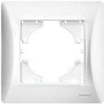 Lineme Hseries Vertical Switch Frame 1-Slot White 50-00121-1