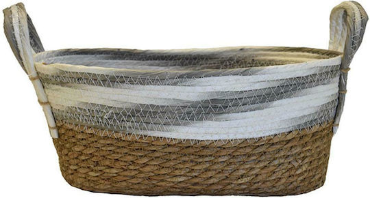 Διακοσμητικό Καλάθι Κήπου Ψάθινο Paper 34x24x15cm 34x24x15εκ. 00.06.67319