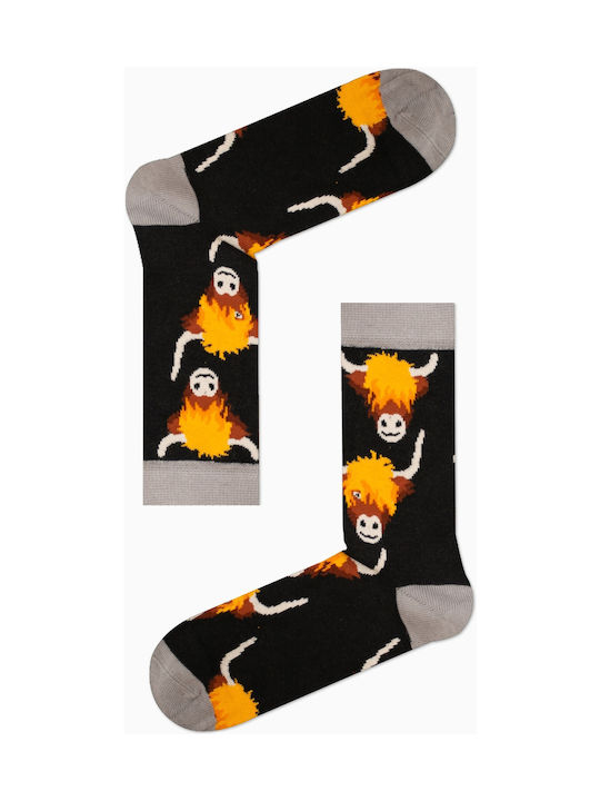 Vtex Socks Bull Unisex Κάλτσες Με Σχέδια Μαύρες