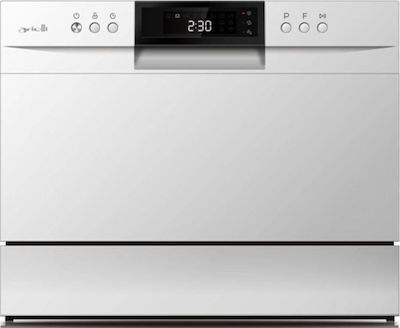 Arielli ADW6-3602HN Πλυντήριο Πιάτων Πάγκου για 6 Σερβίτσια Π55xY43.8εκ. Λευκό