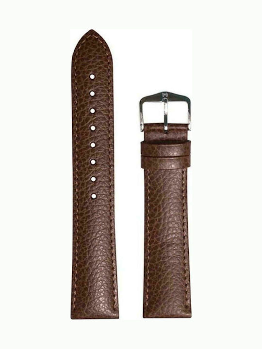 Hirsch Kansas Δερμάτινο Λουράκι Καφέ 16mm