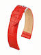 Hirsch Lousianalook Leather Strap Red 20mm