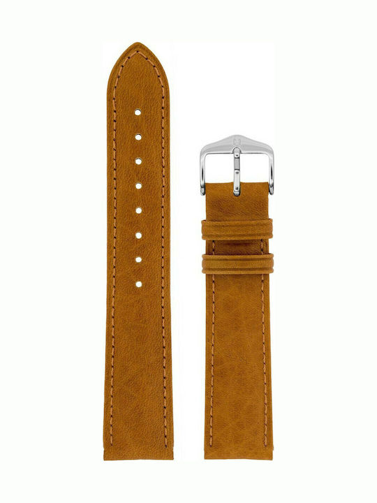Hirsch Camelgrain Long Lederriemen Honey 22mm