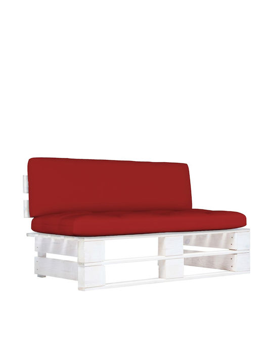 Zweisitziges Sofa Außenbereich aus Paletten mit...
