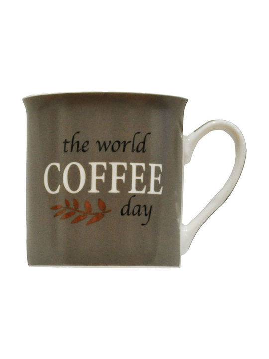 Ankor Coffee Becher aus Porzellan Gray 325ml