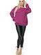 PeeKaBoo 30062 Women's Long Sleeve Sweater Purple 131603