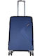 Ormi ESH312 Medium Travel Suitcase Hard Blue with 4 Wheels Height 64cm