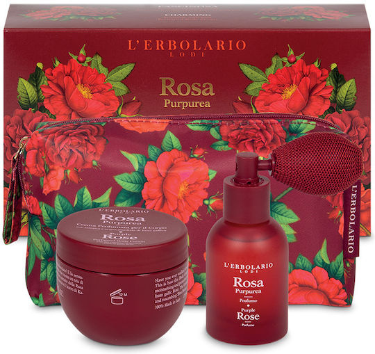 L' Erbolario Purple Rose Women's Fragrance Set with Eau de Parfum