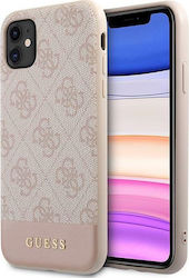 Guess 4G Stripe Umschlag Rückseite Kunststoff Rosa (iPhone 11) GUHCN61G4GLPI