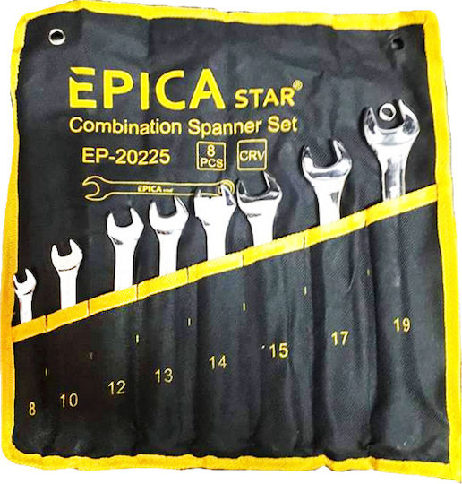 Epica Star Σετ Γερμανοπολύγωνα με Mέγεθος από 8mm έως 19mm 8τμχ