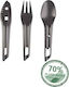 Mil-Tec Cutlery for Camping Set of Cutlery Dark...