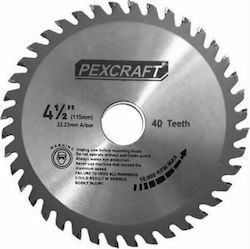 Pexcraft 00664 Δίσκος Κοπής Ξύλου 125mm με 40 Δόντια