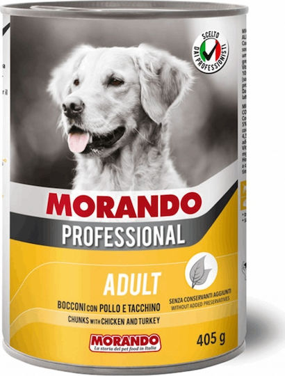 Morando Migliorcane Professional Υγρή Τροφή Σκύλων σε Κονσέρβα με Γαλοπούλα και Κοτόπουλο 405gr