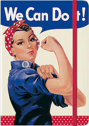 Nostalgic Art Usa We Can Do It Bullet με Τελείες A5 Nostalgic Art Usa We Can Do It Bullet με Τελείες A5