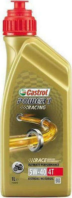 Castrol Power 1 Racing 4T Motorcycle Oil for Four-Stroke Engines 5W-40 1lt