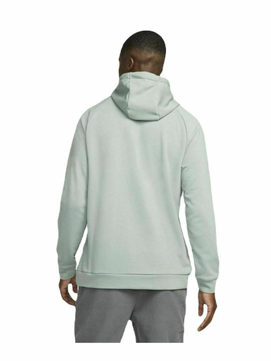 Nike Herren Sweatshirt Dri-Fit mit Kapuze und Taschen Grün